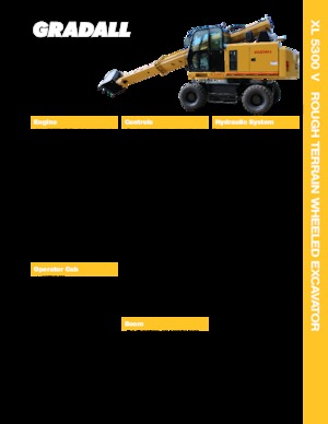 टेलीस्कोपिक एक्सकेवेटर Gradall XL 5300 V