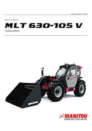 टेलीहैंडलर Manitou MLT 630-105 V