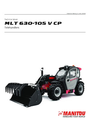 टेलीहैंडलर Manitou MLT 630-105 V CP