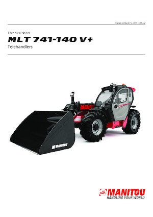 टेलीहैंडलर Manitou MLT 741-140 V+