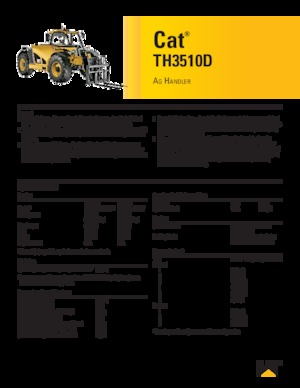 टेलीहैंडलर Caterpillar TH3510D