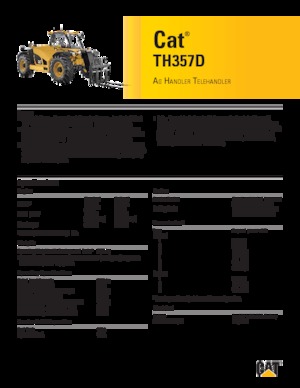 टेलीहैंडलर Caterpillar TH357D