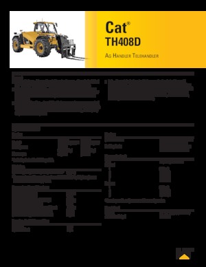 टेलीहैंडलर Caterpillar TH408D