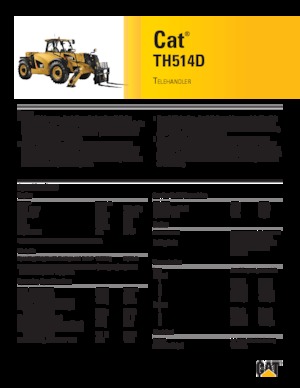 टेलीहैंडलर Caterpillar TH514D
