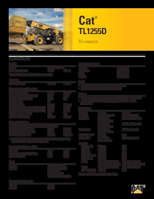 टेलीहैंडलर Caterpillar TL1255D