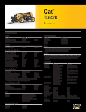 टेलीहैंडलर Caterpillar TL642D