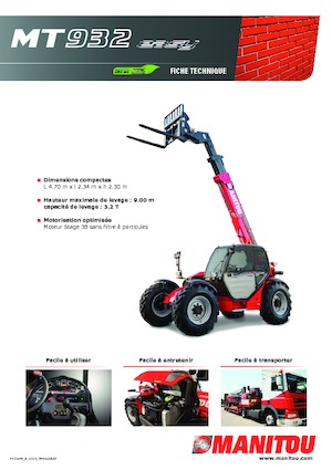 टेलीहैंडलर Manitou MT 932 Easy