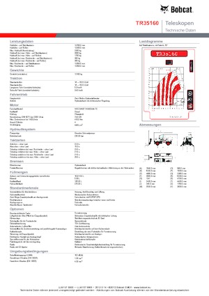 रोटेटिंग टेलीहैंडलर Bobcat TR 35160
