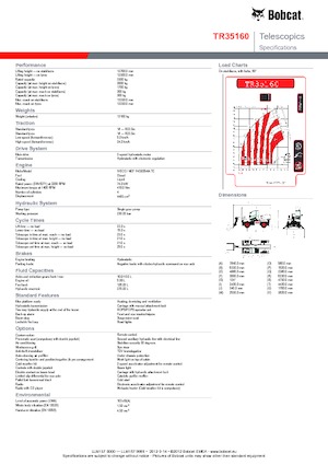 रोटेटिंग टेलीहैंडलर Bobcat TR 35160