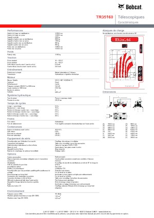 रोटेटिंग टेलीहैंडलर Bobcat TR 35160