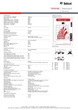 रोटेटिंग टेलीहैंडलर Bobcat TR 35160