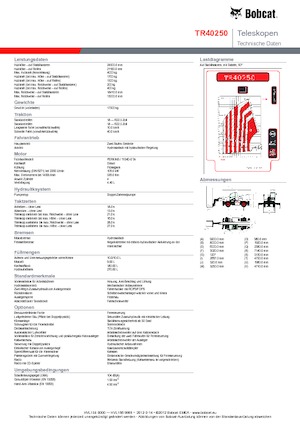 रोटेटिंग टेलीहैंडलर Bobcat TR40250