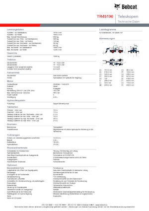 रोटेटिंग टेलीहैंडलर Bobcat TR45190