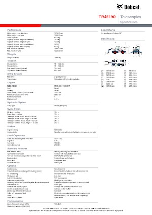 रोटेटिंग टेलीहैंडलर Bobcat TR45190