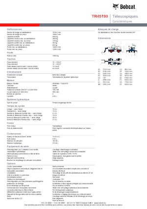 रोटेटिंग टेलीहैंडलर Bobcat TR45190