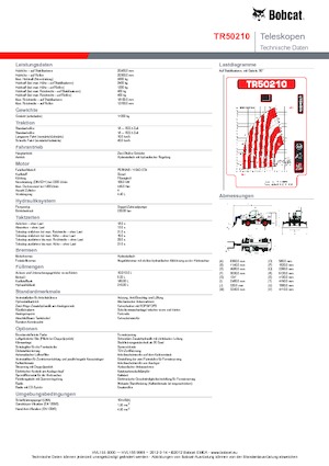 रोटेटिंग टेलीहैंडलर Bobcat TR50210