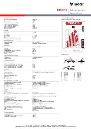 रोटेटिंग टेलीहैंडलर Bobcat TR50210