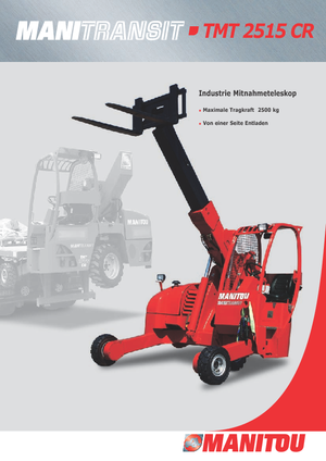 टेलीस्कोपिक ट्रक माउंटेड फोर्कलिफ्ट Manitou TMT 25-15 CR