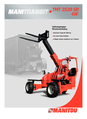 टेलीस्कोपिक ट्रक माउंटेड फोर्कलिफ्ट Manitou TMT 25.20 SR *