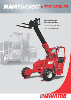 टेलीस्कोपिक ट्रक माउंटेड फोर्कलिफ्ट Manitou TMT 25-20 SR