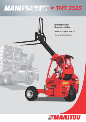 टेलीस्कोपिक ट्रक माउंटेड फोर्कलिफ्ट Manitou TMT 25-25