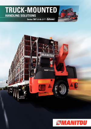 टेलीस्कोपिक ट्रक माउंटेड फोर्कलिफ्ट Manitou TMT 25 I