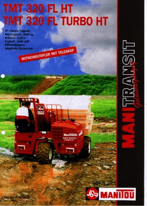 टेलीस्कोपिक ट्रक माउंटेड फोर्कलिफ्ट Manitou TMT 320 FL HT