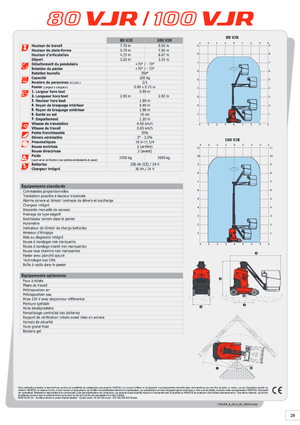 सिंगल वर्टिकल मास्ट बूम लिफ्ट Manitou 100 VJR Evolution