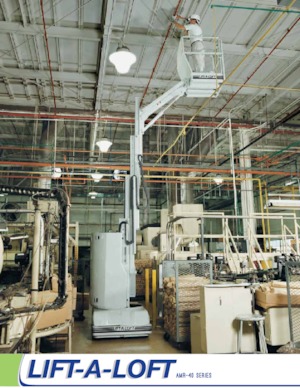 सिंगल वर्टिकल मास्ट बूम लिफ्ट Lift-A-Loft AMR40-18