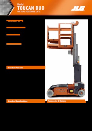 सिंगल वर्टिकल मास्ट बूम लिफ्ट JLG-Toucan Toucan-DUO