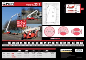 क्रॉलर टेलीस्कोपिक बूम लिफ्ट Palazzani TSJ 23.1 C