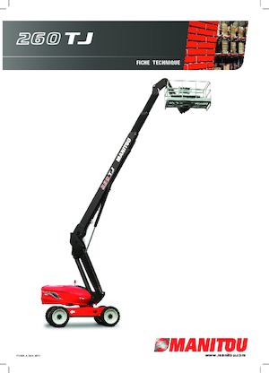 व्हील्ड टेलीस्कोपिक बूम लिफ्ट Manitou 260 TJ