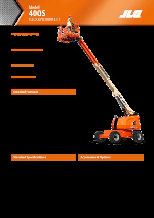 व्हील्ड टेलीस्कोपिक बूम लिफ्ट JLG 400 S