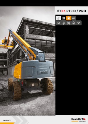 व्हील्ड टेलीस्कोपिक बूम लिफ्ट Haulotte HT23 RTJ PRO