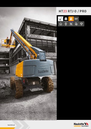 व्हील्ड टेलीस्कोपिक बूम लिफ्ट Haulotte HT23 RTJ PRO