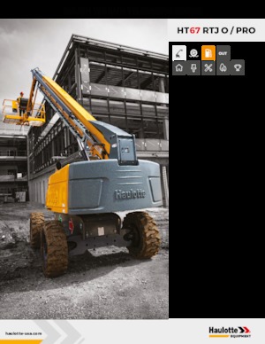 व्हील्ड टेलीस्कोपिक बूम लिफ्ट Haulotte HT67 RTJ PRO
