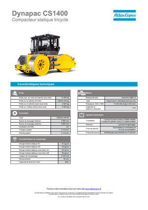 थ्री-व्हील रोलर Dynapac CS 1400
