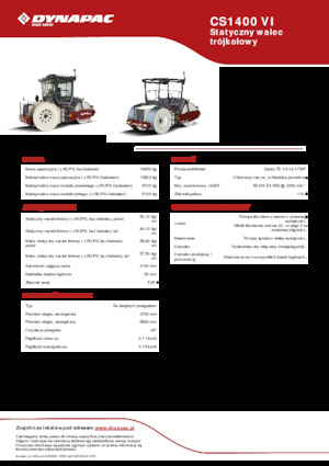 थ्री-व्हील रोलर Dynapac CS1400 VI