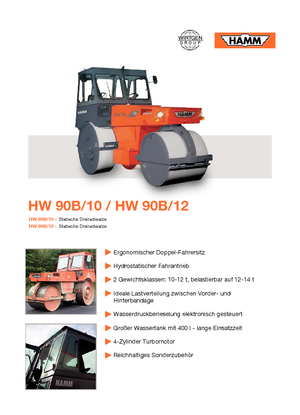 थ्री-व्हील रोलर Hamm HW 90 B/10
