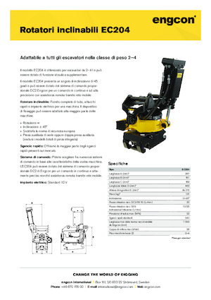 टिल्ट्रोटेटर engcon EC204
