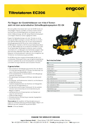 टिल्ट्रोटेटर engcon EC206