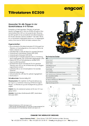 टिल्ट्रोटेटर engcon EC209