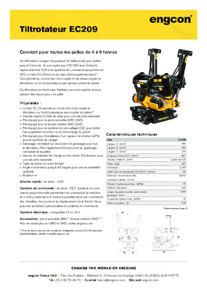 टिल्ट्रोटेटर engcon EC209