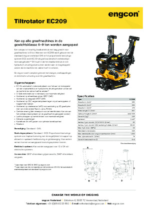 टिल्ट्रोटेटर engcon EC209