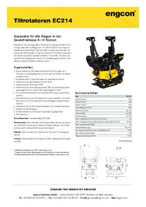 टिल्ट्रोटेटर engcon EC214