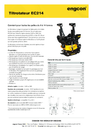 टिल्ट्रोटेटर engcon EC214