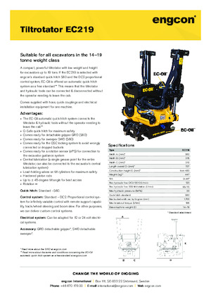 टिल्ट्रोटेटर engcon EC219