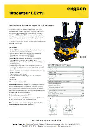 टिल्ट्रोटेटर engcon EC219