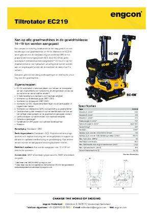 टिल्ट्रोटेटर engcon EC219