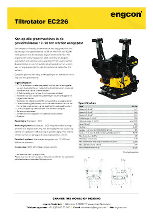 टिल्ट्रोटेटर engcon EC226